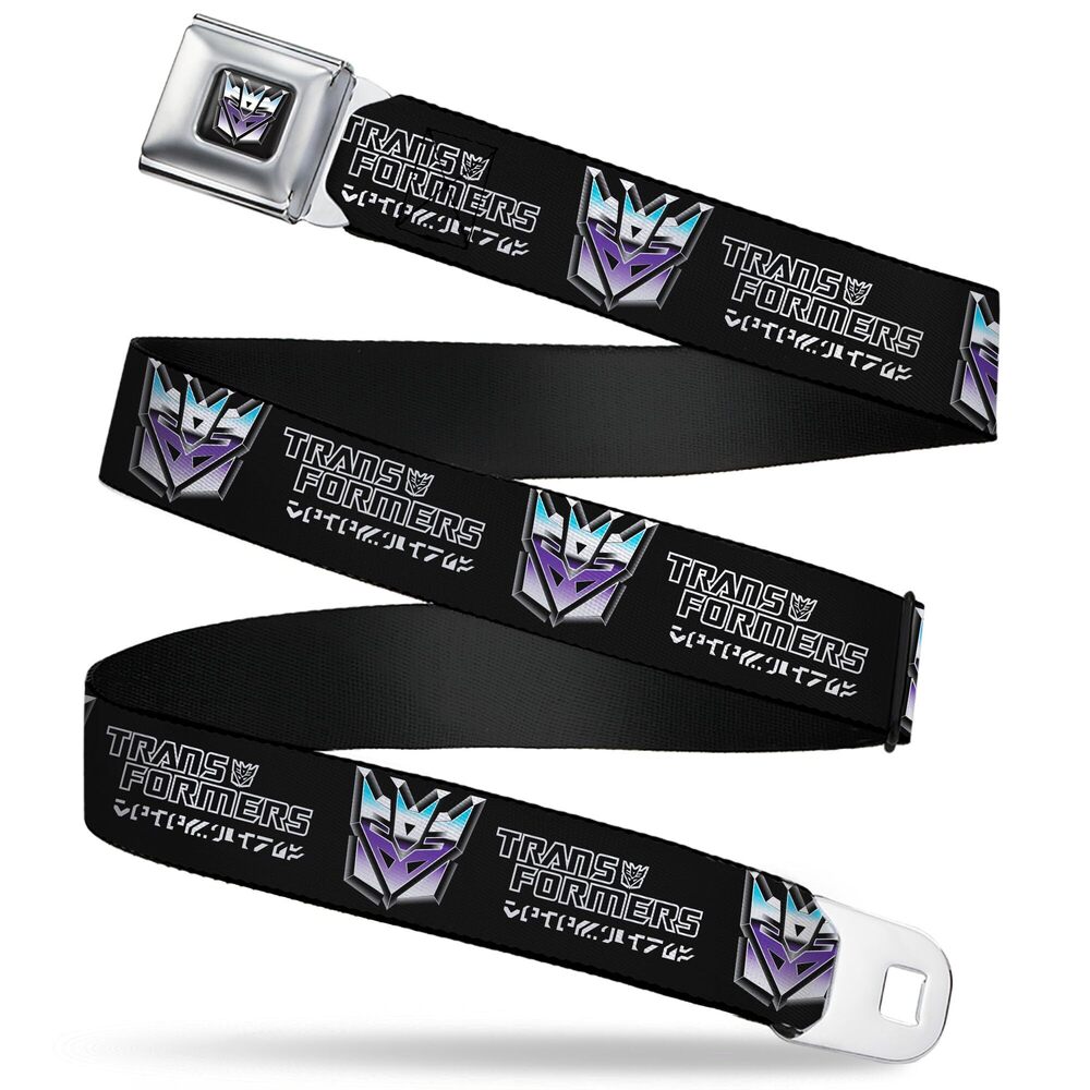 8130 Hasbro Belt, Seatbelt Buckle Belt, Transformers Decepticons